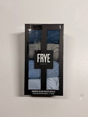 FRYE Bamboo Blend Boxer Briefs - 4 Pack - NWT - Blues and Gray